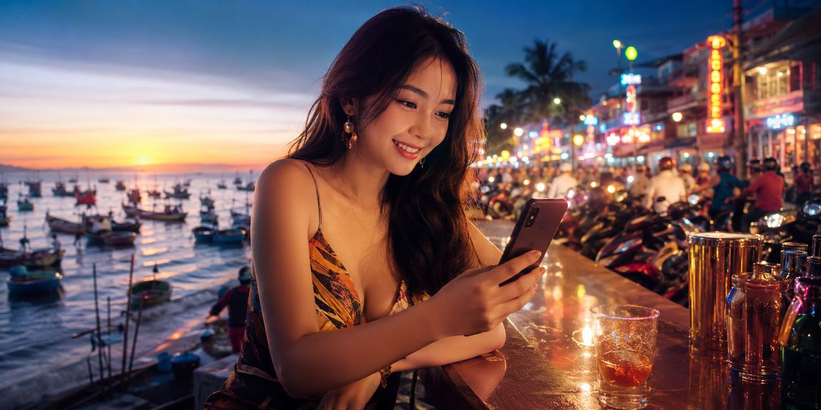 Người chơi cá cược thể thao sử dụng thiết bị di động tại Mũi Né